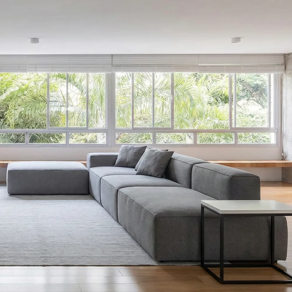 Sofá modular Planalto em ambiente real